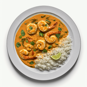 Keto coconut curry shrimp