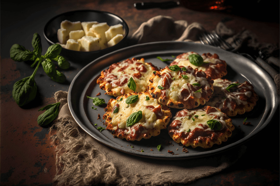 Keto Cauliflower Pizza Bites